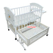 Load image into Gallery viewer, 2 In 1 Baby Wooden Cot With Drawer (612) Baby Bed / Baby Crib - White
