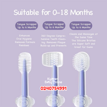 Load image into Gallery viewer, Baby Silicone Toothbrush Set (Dr Annie’s) 3pcs - Kyemen Baby Online
