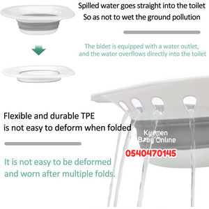Foldable Sitz Bath With Splasher Tube