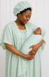 Load image into Gallery viewer, Breastfeeding Nightwear With Inner, Bonnets, Hat And Cotsheet (Bebe And Mama Cherry) - Kyemen Baby Online
