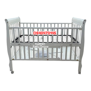 Baby Wooden Cot With Drawer (WBB2201) Baby Bed / Baby Crib