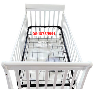 Baby Wooden Cot With Drawer (WBB2201) Baby Bed / Baby Crib