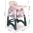 Load image into Gallery viewer, Baby High Chair (2 In 1 Multi-Functional High Chair / Convertible Baby High Chair / Dining High Chair) 7-1 - Kyemen Baby Online
