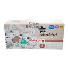 Load image into Gallery viewer, Baby Bottle Set (Tommee Tippee Natural Start Newborn Starter Set) 9pcs - Kyemen Baby Online
