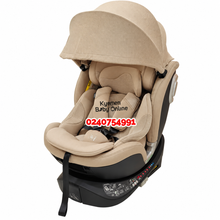 Load image into Gallery viewer, Baby Car Seat (Kidilo 360° Rotation KBH609) Khaki

