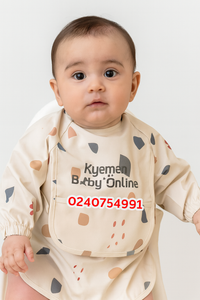 Baby Bib Apron ( Long Sleeves Type 2) Dr. Annie's - Kyemen Baby Online