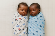 Load image into Gallery viewer, 2 In 1 Coloured Cotsheet / Receiving Blanket (39in*59in) Child Of Mine - Kyemen Baby Online
