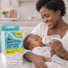 Load image into Gallery viewer, Tommee Tippee Advanced Anti-colic Teat  2pcs (6m+, 3m+) - Kyemen Baby Online
