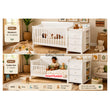 Load image into Gallery viewer, Baby Wooden Cot With Drawer (D08) Baby Bed
