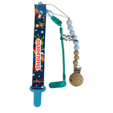 Load image into Gallery viewer, Baby Pacifier Clip Holder (Multicoloured)
