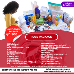 23 - Items Hospital Delivery List Package For Mother And Baby In Ghana (Rose)