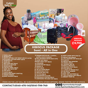 48 - Items Hospital Delivery List Package For Mother And Baby In Ghana (Hibiscus) - Kyemen Baby Online