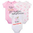 Load image into Gallery viewer, Baby Bodysuit (3 Pieces) Unicorn.
