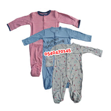 Load image into Gallery viewer, Baby Sleep Suit / Sleep Wear / Overall (Mamas And Papas 3Pcs)  3-6 Months. - Kyemen Baby Online
