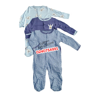 Baby Sleep Suit / Sleep Wear / Overall (Mamas And Papas 3pcs) 6-9 Months.