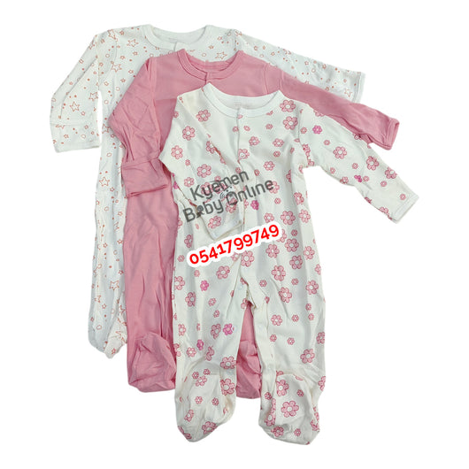 Baby Sleep Suit / Sleep Wear / Overall (Mamas And Papas 3pcs) 9-12 Months. - Kyemen Baby Online
