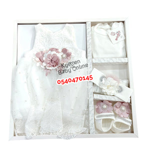 Baby Girl Christening Dress (0-3 Months) Babylia