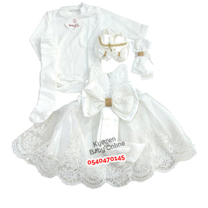 Baby Girl Christening Dress (0-3 Months) Babylia