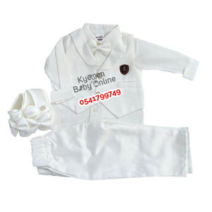 Baby Boy Christening Dress (0-3 Months) Babylia