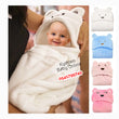 Load image into Gallery viewer, Baby Hooded Blanket / Swaddle (Carters Flower)
