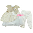 Load image into Gallery viewer, Baby Girl Dress With Pants (DK House) Gold
