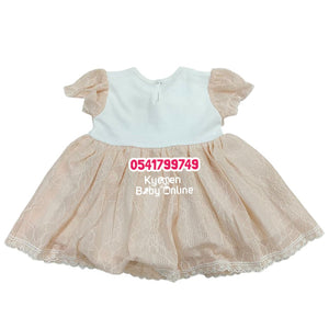 Baby Girl Dress Peach (Minicix Collection)