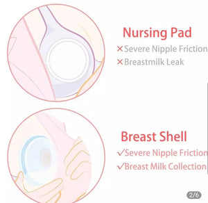 Washable Anti-Overflow Silicone Breast Shell / Breast Milk Collector/ Breast Pad  2pcs - Kyemen Baby Online