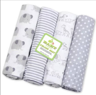 4 In 1 Coloured Cot Sheet / Receiving Blanket (28.5*28.5 Inches) Kolaco - Kyemen Baby Online