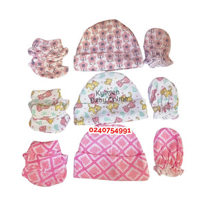 Set of Hat (With Mittens & Socks) 3sets, Kuita - Kyemen Baby Online