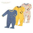 Load image into Gallery viewer, Baby Sleep Suit / Sleep Wear / Overall (Mamas &amp;Papas, 0-6m) 3pcs - Kyemen Baby Online
