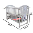 Load image into Gallery viewer, Baby Wooden White Cot (Sweet Dreams 707)Baby Bed/Baby Crib - Kyemen Baby Online
