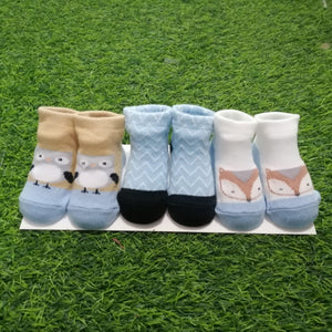 Baby Shoe Socks Set (3Pairs) Mengmeixin - Kyemen Baby Online
