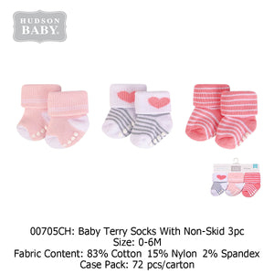 Baby Socks (3 Pairs) Hudson baby (0-6m)Female - Kyemen Baby Online