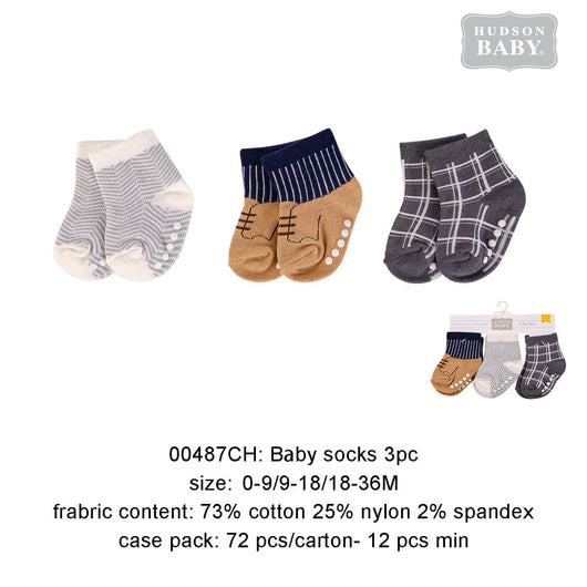 Baby Socks ( Dark Grey) Hudson Baby - Kyemen Baby Online