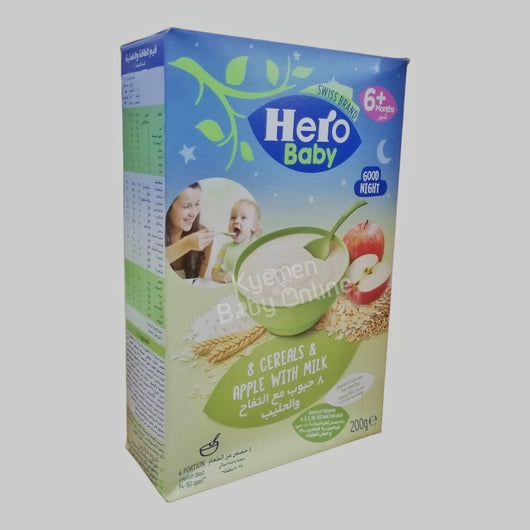 Hero baby (8 Cereals & Apple with Milk) - Kyemen Baby Online