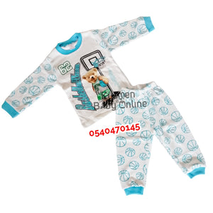 Baby Boy Dress/ Trousers  and Long Sleeves,(Basketball Team) - Kyemen Baby Online
