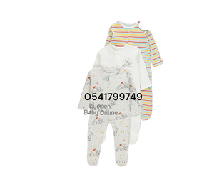 Baby Sleep Suit (George Baby) Love is Full of  Dreams 3pcs - Kyemen Baby Online