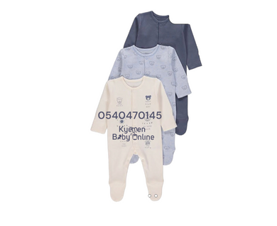 Baby Sleep Suit (George Baby) Teeny Tiny  3pcs - Kyemen Baby Online