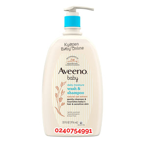 Aveeno Baby Daily Moisture Wash And Shampoo - Kyemen Baby Online