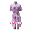 Load image into Gallery viewer, Breastfeeding Night Gown With Coat  Green Flowers   (Yimiasha) PINK - Kyemen Baby Online
