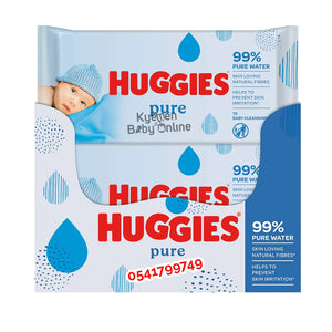 Baby Wipes (Huggies Pure) 72 pieces - Kyemen Baby Online