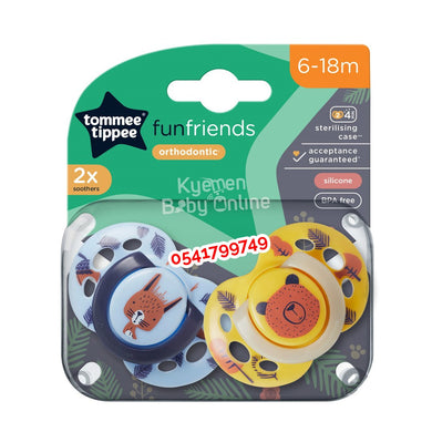 Tommee Tippee Fun Friends Orthodontic Pacifier (0-6m+) - Kyemen Baby Online