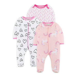Baby Sleep Suit / Sleepwear / Overall (Little Star Zipper) 3pcs. - Kyemen Baby Online