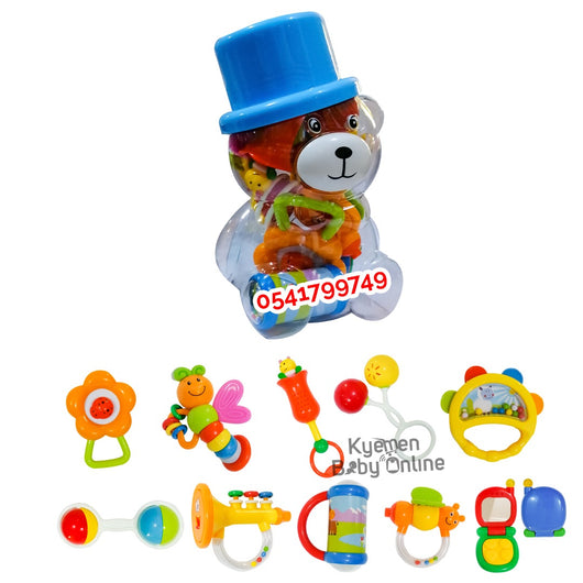 Baby Toy (Little Angel Rattle Set 10pcs) 6510 - Kyemen Baby Online