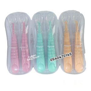 Baby Silicone Spoon With Case - Kyemen Baby Online