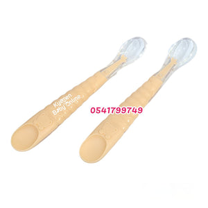 Baby Silicone Spoon With Case - Kyemen Baby Online