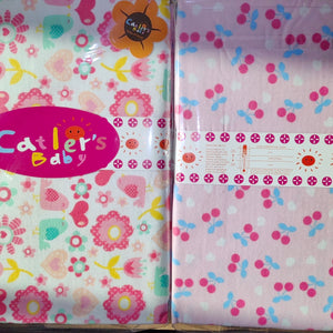 2 In 1 Coloured Cot Sheet / Receiving Blanket (140cm * 100cm) - Kyemen Baby Online