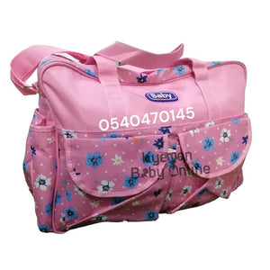 Baby Diaper Bag With Flowers (Mummy Bag) 1 - Kyemen Baby Online