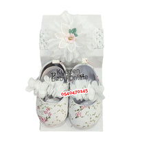 Load image into Gallery viewer, Baby Girl Shoe With Headband (Miyuebb) - Kyemen Baby Online
