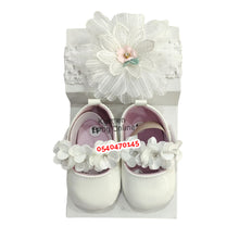 Load image into Gallery viewer, Baby Girl Shoe With Headband (Miyuebb) - Kyemen Baby Online
